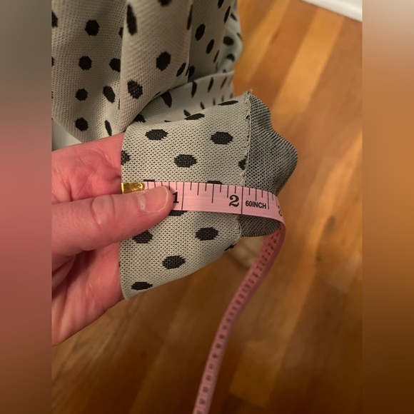 Vintage Polkadot Elastic Waist High waisted Bellbottom 70s Pants XS/XXS - Picture 10 of 10